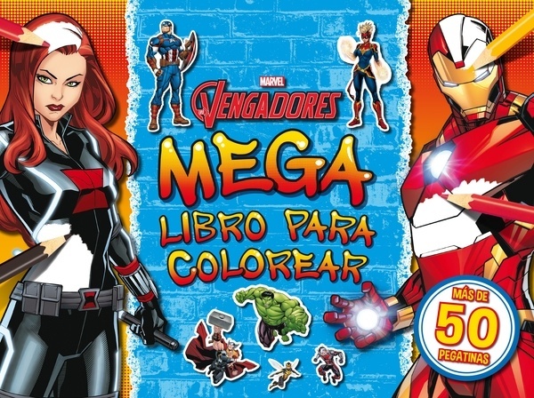 Los Vengadores. Megalibro para colorear 2 "Con pegatinas"