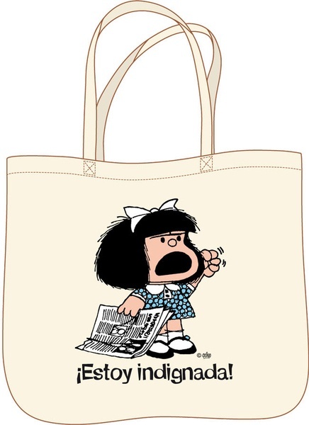 Bolsa Mafalda. ¡Estoy indignada!